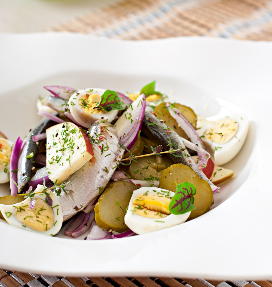herring salad apples eggs