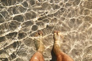 mare trasparente a Lampedusa