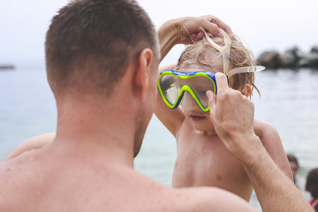 snorkeling con i bambini
