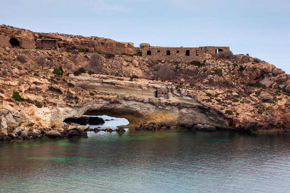 view mare morto beach lampedusa